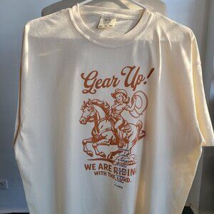 Women’s s Gear Up Western Wear Color Comfort Wear T-Shirt (Size: XL)